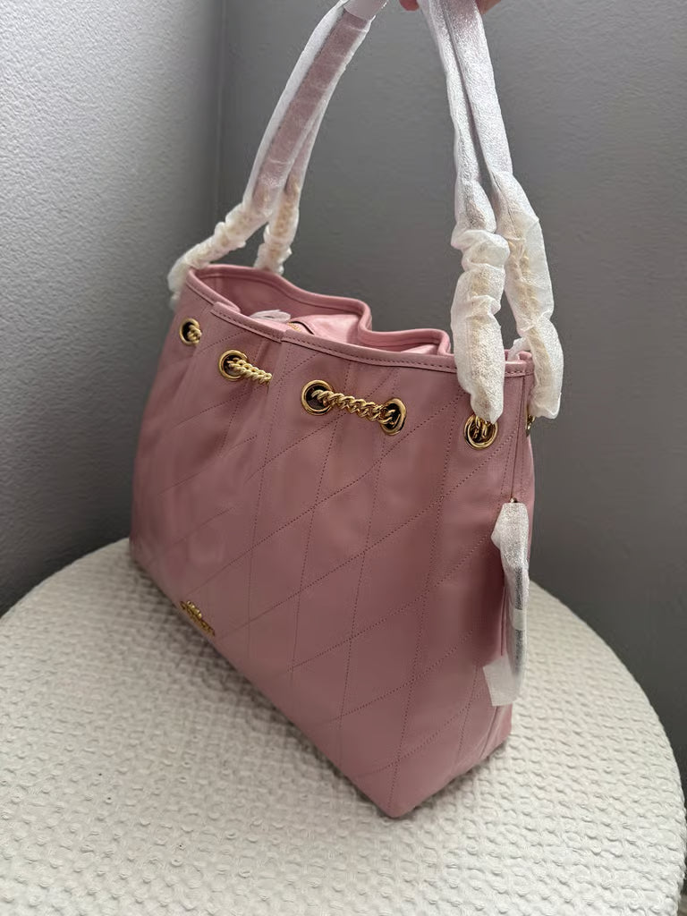 Coach Evelyn Shoulder Bag With Quilting CDR00 Carnation
