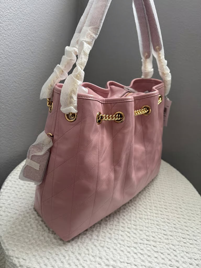 Coach Evelyn Shoulder Bag With Quilting CDR00 Carnation